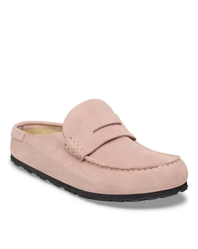 Birkenstock - Naples Wrapped Suede Leather - Pink Clay